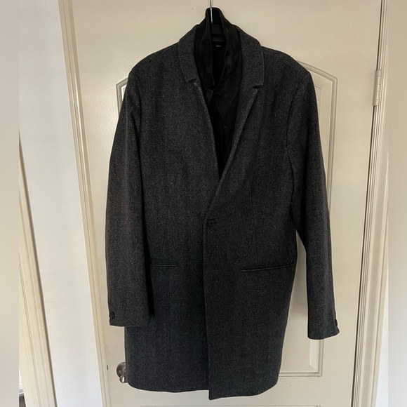 AllSaints Men’s Cashmere Blend Merton Coat XXL MSRP: $615 - Picture 4 of 8